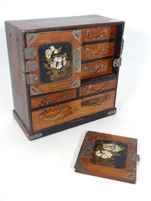 Lot 99 - An early 20th century Japanese parquetry and...