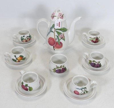 Lot 118 - A Portmeirion 'Pomona' pattern part coffee...