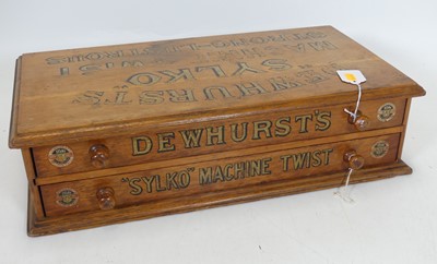 Lot 119 - An early 20th century light oak table top...