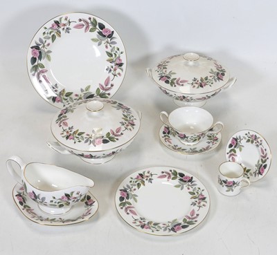 Lot 128 - A Wedgwood 'Hathaway Rose' pattern part table...