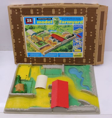 Lot 1484 - 3 trays of mixed Britains Farming vehicles,...