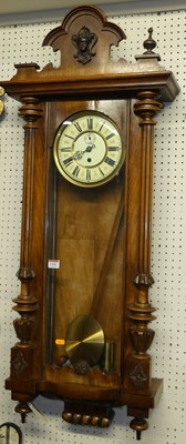 Lot 1142 - An early 20th century walnut Vienna droptrunk...