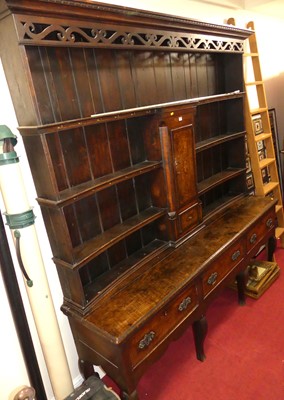 Lot 1157 - An antique and later adapted North Country oak...