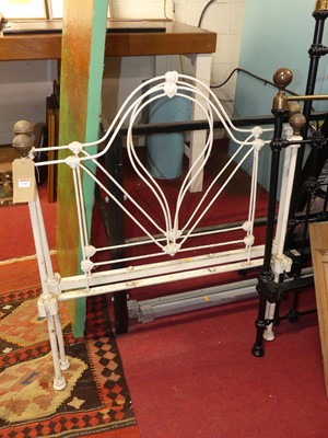 Lot 1163 - A late Victorian white painted wrought iron...
