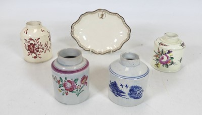 Lot 153 - A group of four 18th century porcelain tea...
