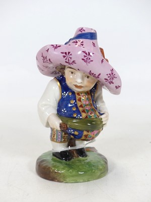 Lot 154 - A porcelain Mansion House dwarf, modelled...