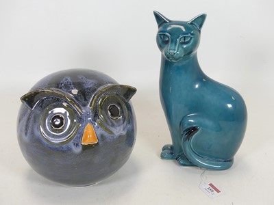 Lot 159 - A 20th century stylised pottery figure of an...