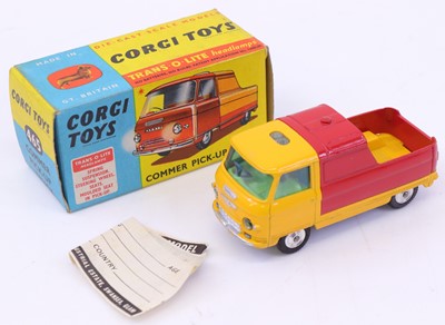 Lot 1253 - Corgi Toys No. 465 Commer Pick-Up truck, red...