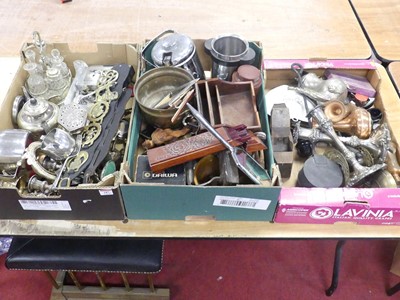 Lot 187 - A collection of silver plated wares and...