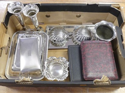 Lot 190 - A collection of silver plated wares, to...