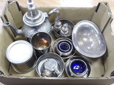 Lot 194 - A collection of silver plated wares, to...