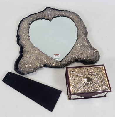 Lot 208 - An Elizabeth II silver-clad dressing table...