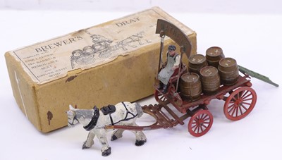 Lot 1543 - Taylor & Barrett Horse drawn Brewers Dray, Set...