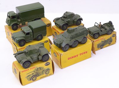 Lot 1137 - Dinky Toys collection of military diecast to...