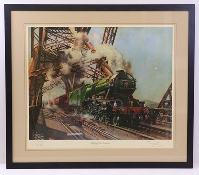 Lot 40 - Terence Cuneo framed and glazed landscape...