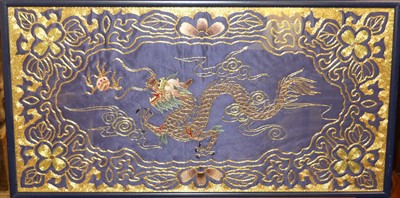 Lot 1044 - A pair of modern Japanese woven gold thread...