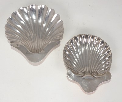 Lot 304 - A late Victorian silver butter dish of shell...