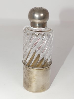 Lot 308 - A Victorian spirit decanter having a clear...
