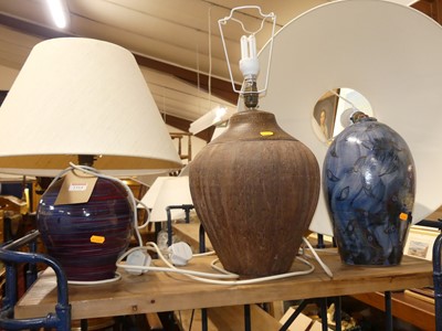 Lot 1164 - *A contemporary studio pottery brown painted...