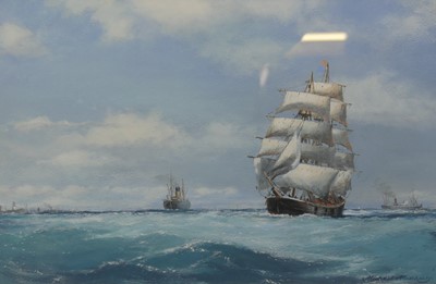 Lot 1058 - Michael Matthews (b.1933) - Pair; Ships in...