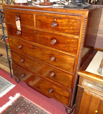 Lot 1168 - A mid-Victorian mahogany square front chest of...