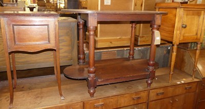 Lot 1176 - A Victorian satinwood pot cupboard, with three-...