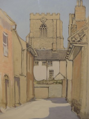Lot 1068 - Henry Croly - Church walks, Bury St Edmunds,...