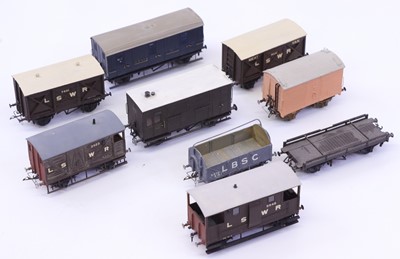 Lot 745 - Nine 00 gauge kit built wagons, to include...