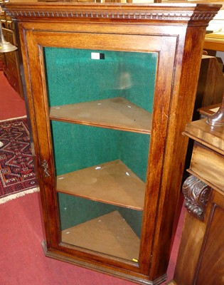 Lot 1187 - A 19th century provincial oak single door...