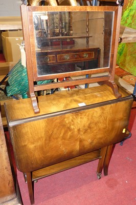 Lot 1196 - A 1920s walnut Sutherland table, together with...