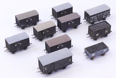 Lot 741 - 10 kit built 00 gauge wagons to include six...