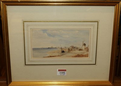 Lot 1105 - *19th century English school coastal scene...
