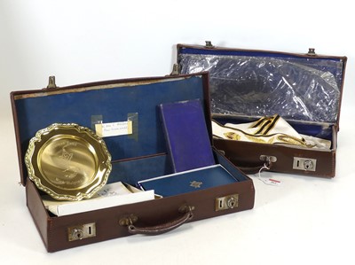 Lot 462 - A collection of Masonic regalia, to include...