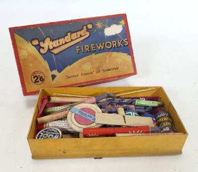 Lot 459 - A box of 'Standard' fireworks, circa 1950's,...