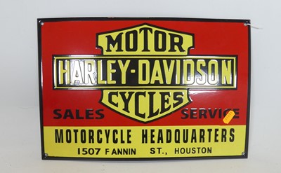 Lot 482 - A reproduction enamel on metal advertising...