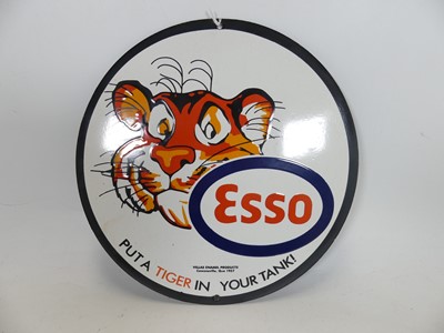 Lot 483 - A reproduction circular enamel on metal...