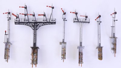 Lot 760 - Collection of 00 gauge kit-built LSWR lattice...