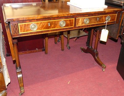 Lot 1200 - A Regency mahogany and satinwood crossbanded...