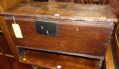 Lot 1209 - An 18th century provincial boarded oak...