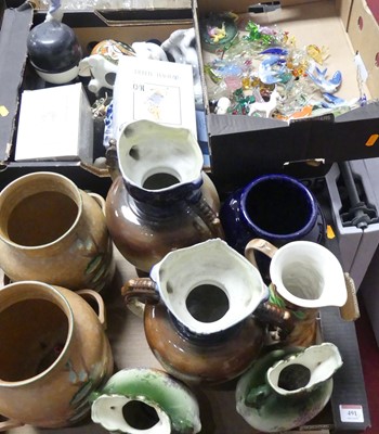 Lot 491 - A collection of ceramics and glass, to include...