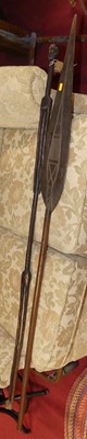 Lot 1240 - A Nigerian tribal carved Jekri paddle,...