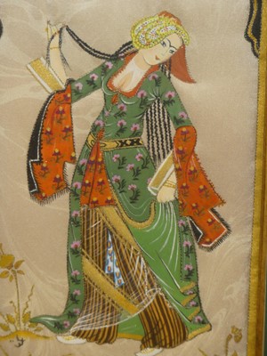 Lot 1108 - Indian school gouache of elephants, together...