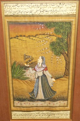 Lot 1116 - 19th century Indian Moghul school - courtship...