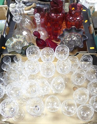 Lot 501 - A collection of glass to include a set of...