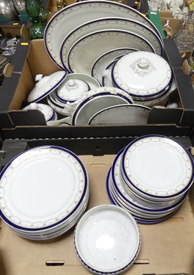 Lot 503 - An early 20th century part dinner service,...
