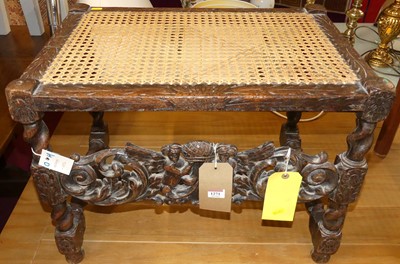 Lot 1271 - An antique joined relief carved and pierced...