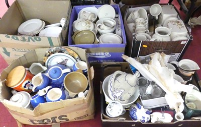Lot 507 - A collection of ceramics to include Devon blue...