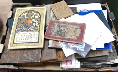 Lot 548 - A collection of ephemera, to include...
