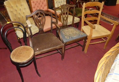 Lot 1284 - *A collection of various chairs, to include;...