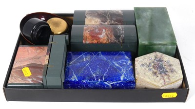 Lot 242 - A collection of assorted trinket boxes to...